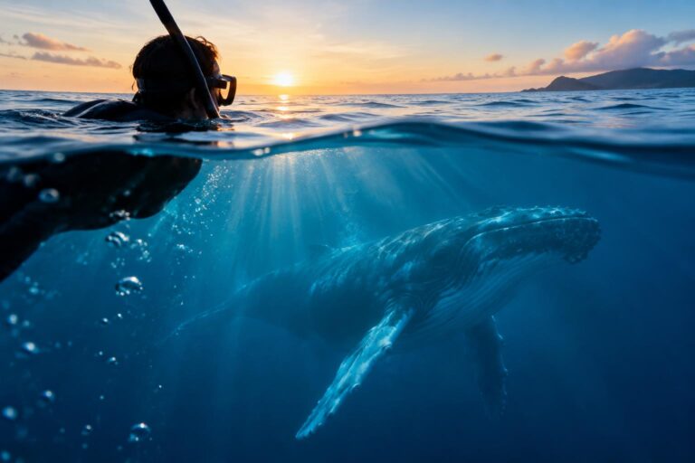 Où nager avec les géants des mers ? Saisons, spots et règles pour une rencontre réussie