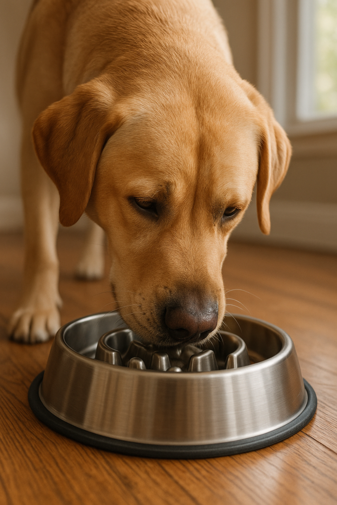 Ralentir un chien glouton : 7 solutions concrètes